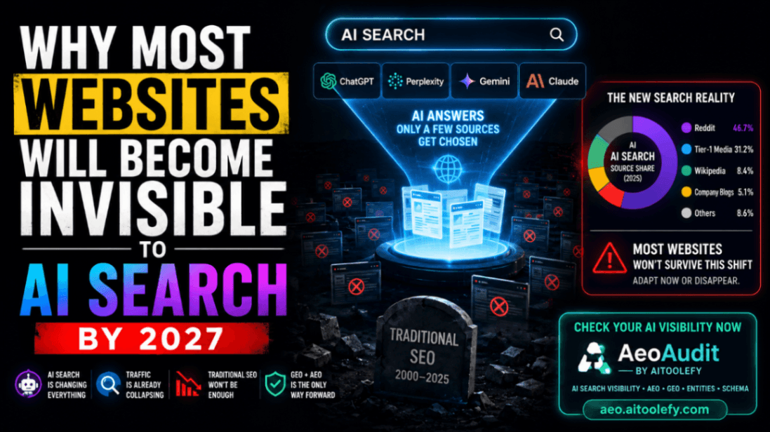 Why Most Websites Will Become Invisible to AI Search by 2027