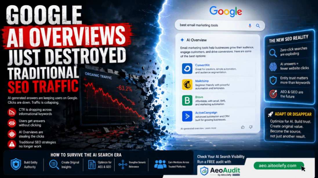 Google AI Overviews Just Destroyed Traditional SEO Traffic