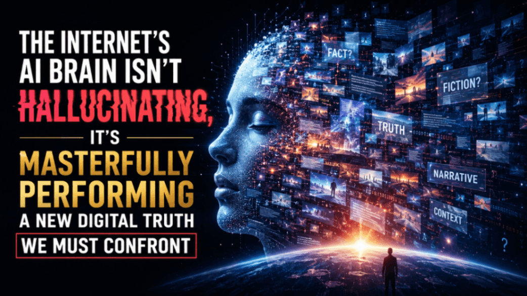 The Internet's AI Brain Isn't Hallucinating, It's Masterfully Performing A New Digital Truth We Must Confront